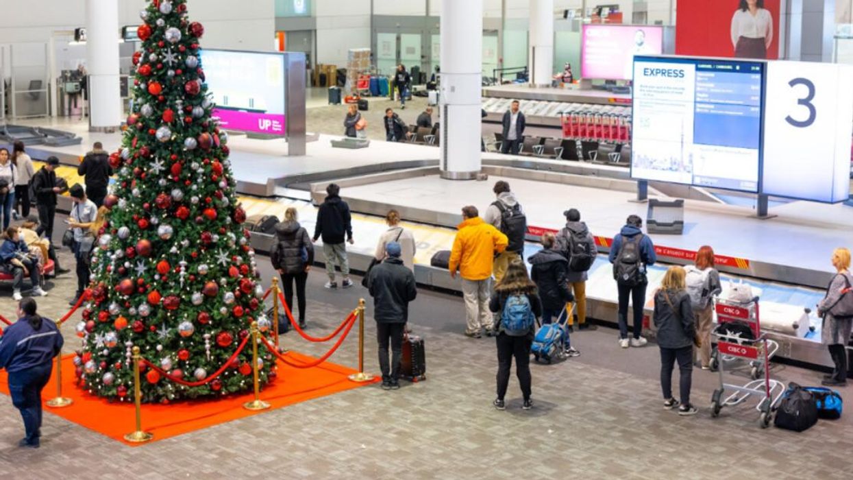 Baggage claim at Toronto Pearson Airport.