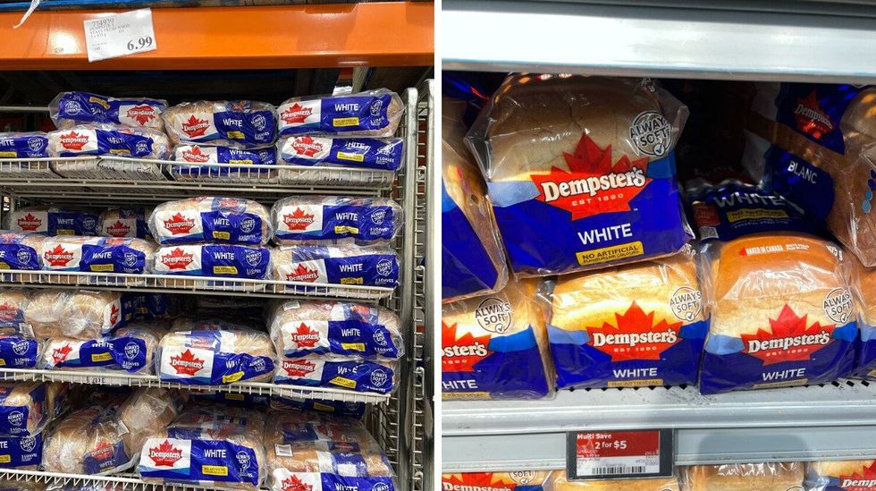 bags of dempster's bread at costco and walmart