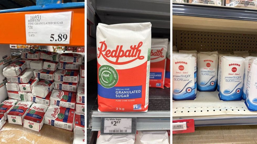 bags of granulated sugar at costco, walmart and loblaws