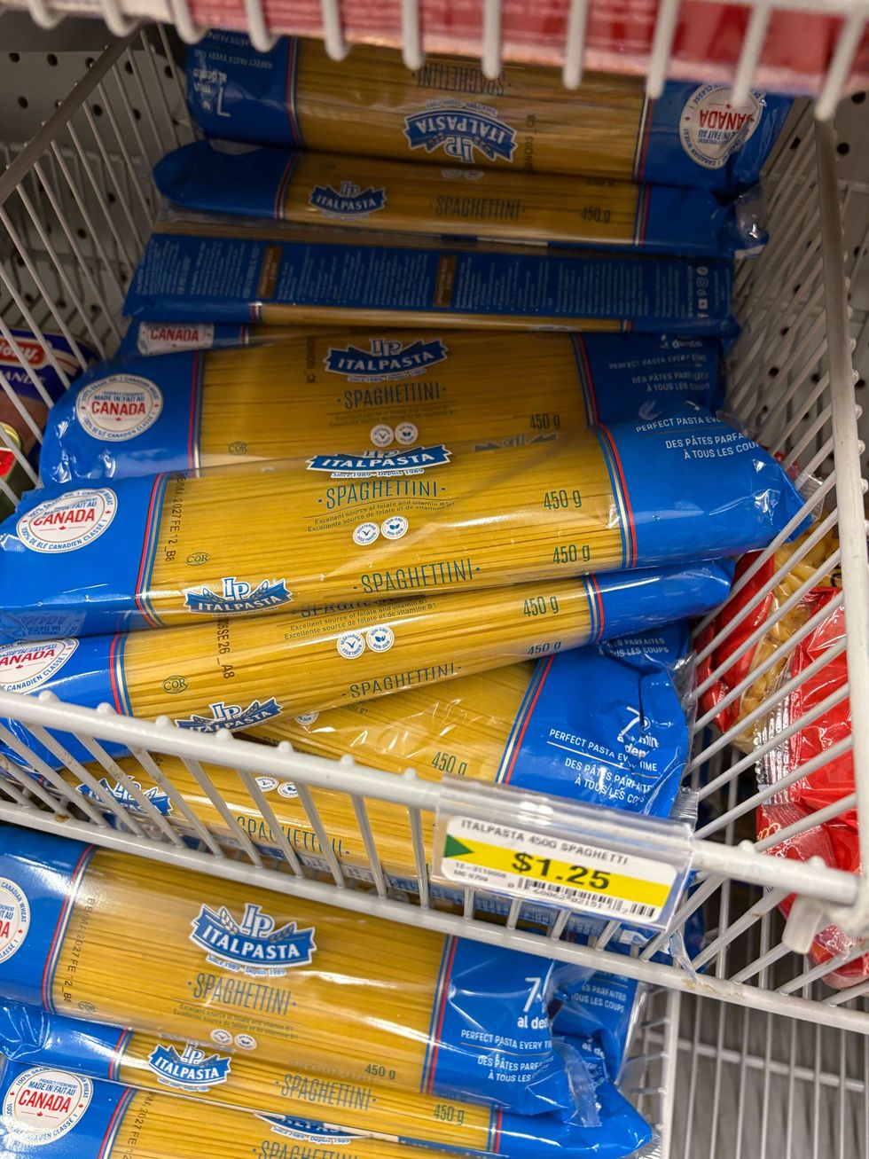 bags of italpasta at dollarama