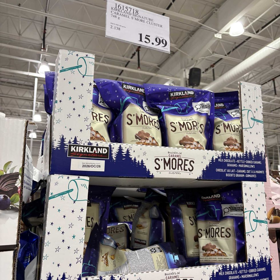 bags of Kirkland Signature s'mores clusters at costco