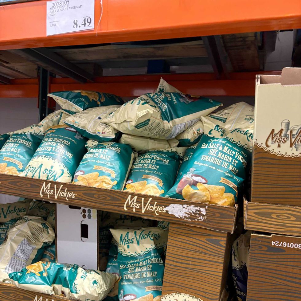 bags of Miss Vickie's chips at costco