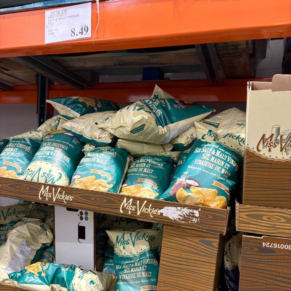 bags of Miss Vickie's chips at costco