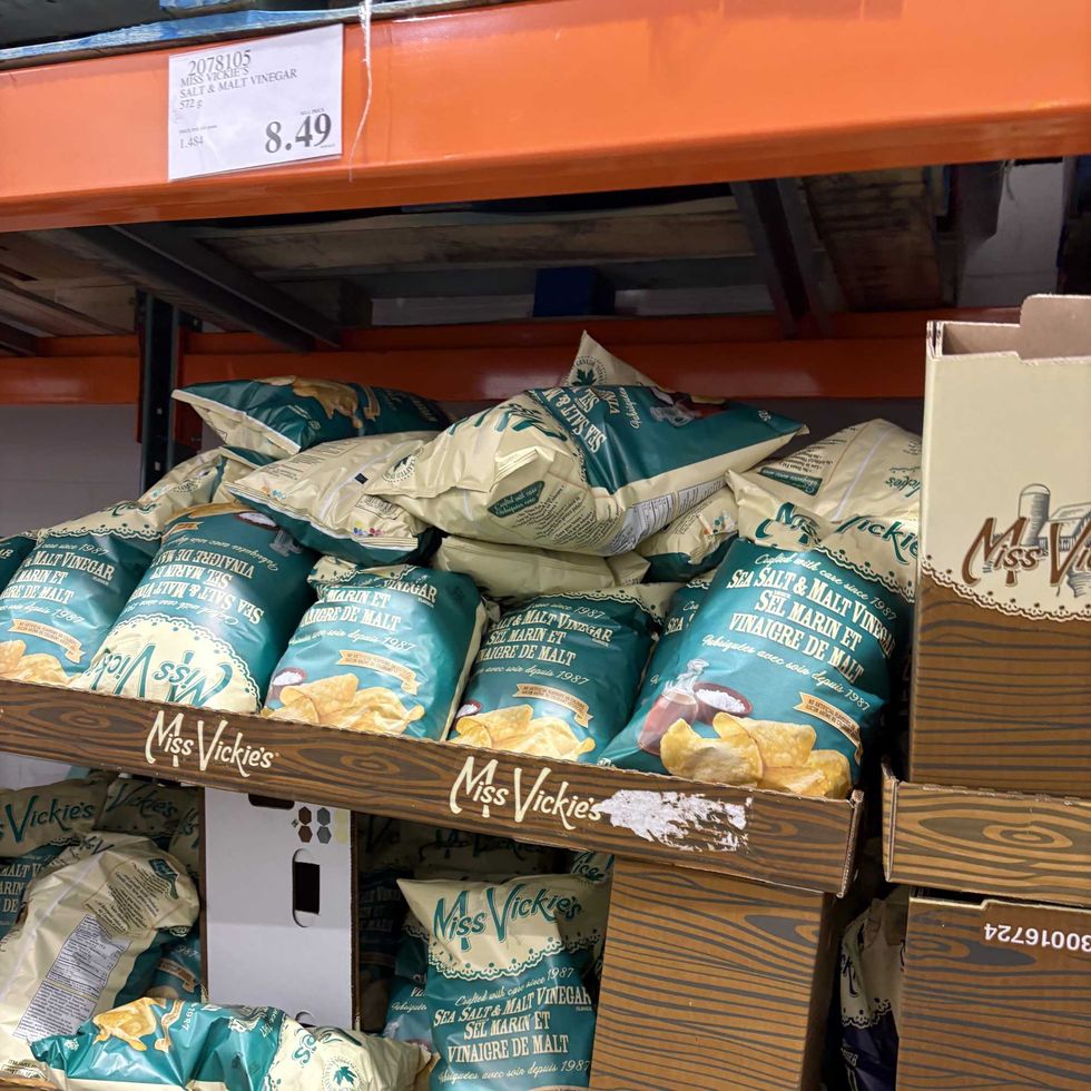 bags of Miss Vickie's chips at costco