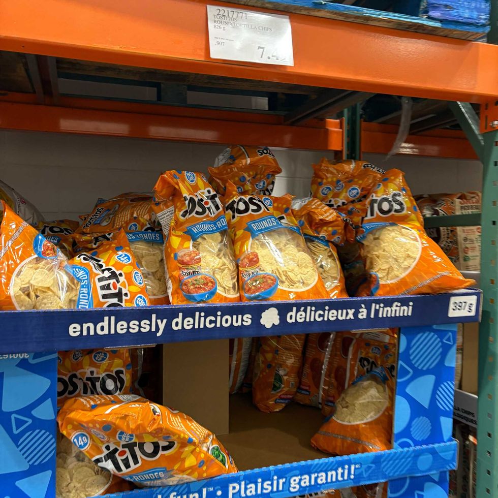 bags of Tostitos chips at costco