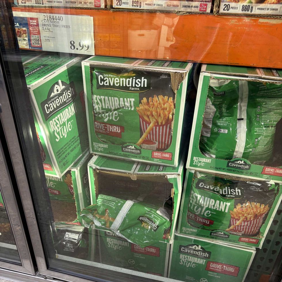 bags of \u200bCavendish restaurant-style frozen French fries at Costco