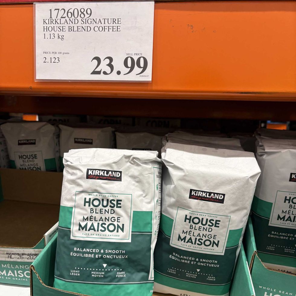 bags of \u200bKirkland Signature house blend coffee