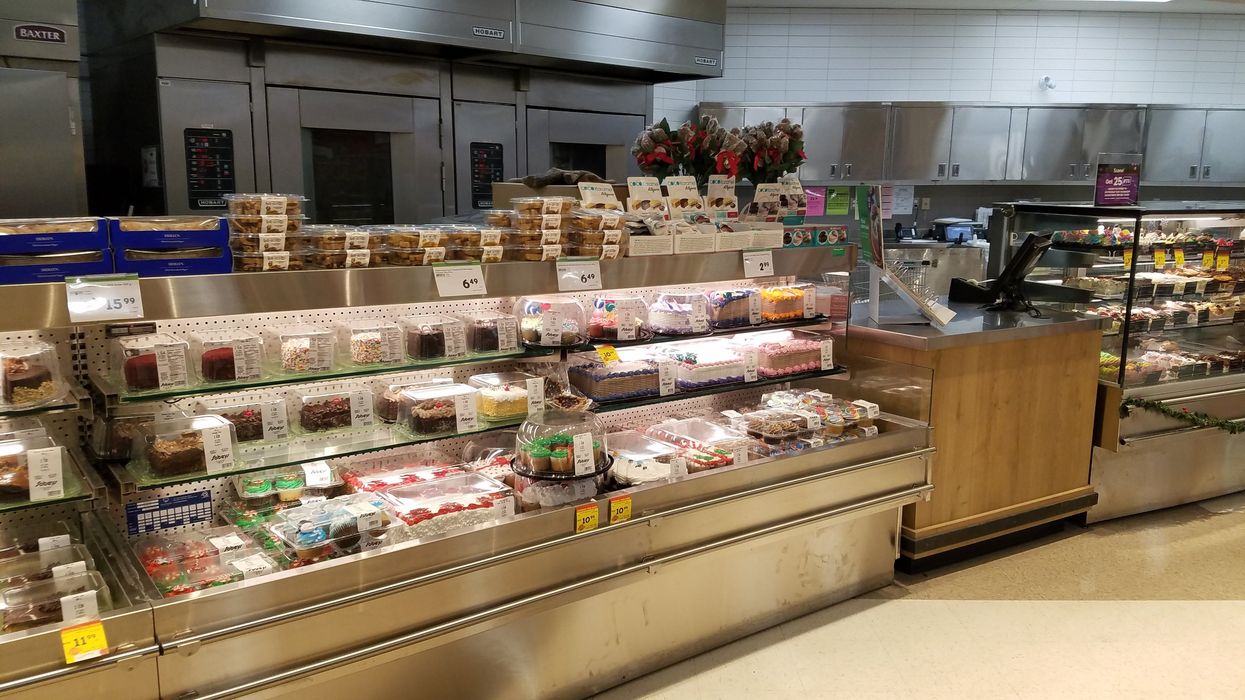 Bakery counter at a Canadian grocery store.