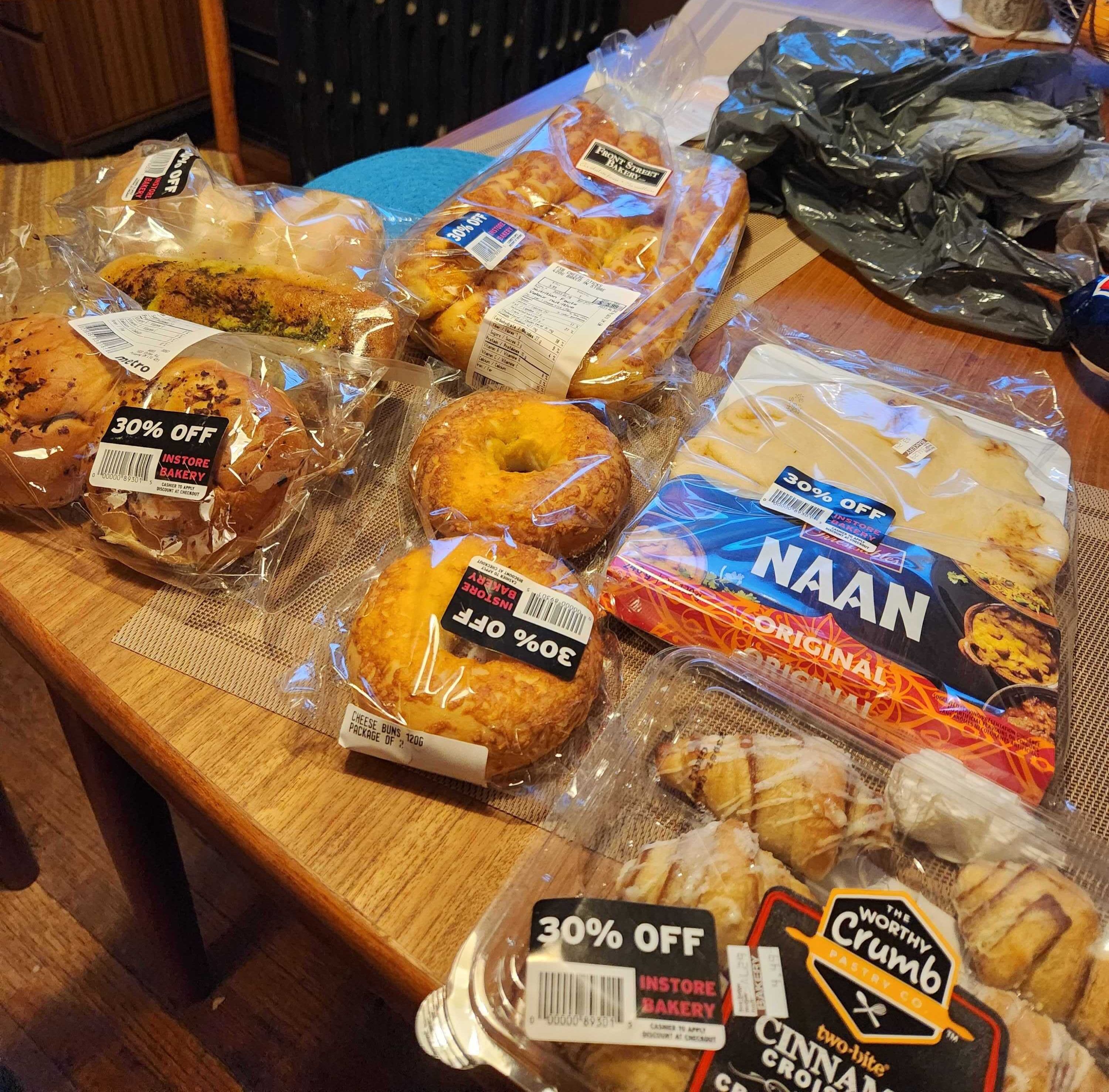 Bakery products from Metro via Too Good To Go.