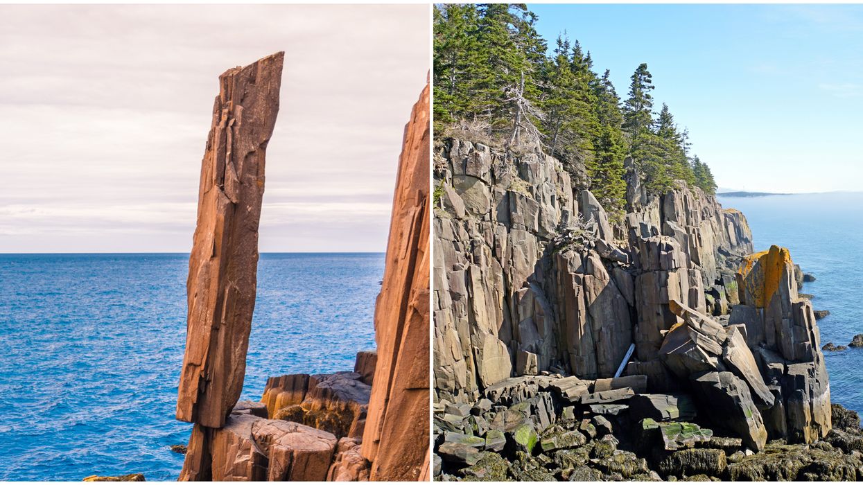 Balancing Rock Trail Leads You Down 235 Steps To A 20-Foot Rock Balancing On A Cliff