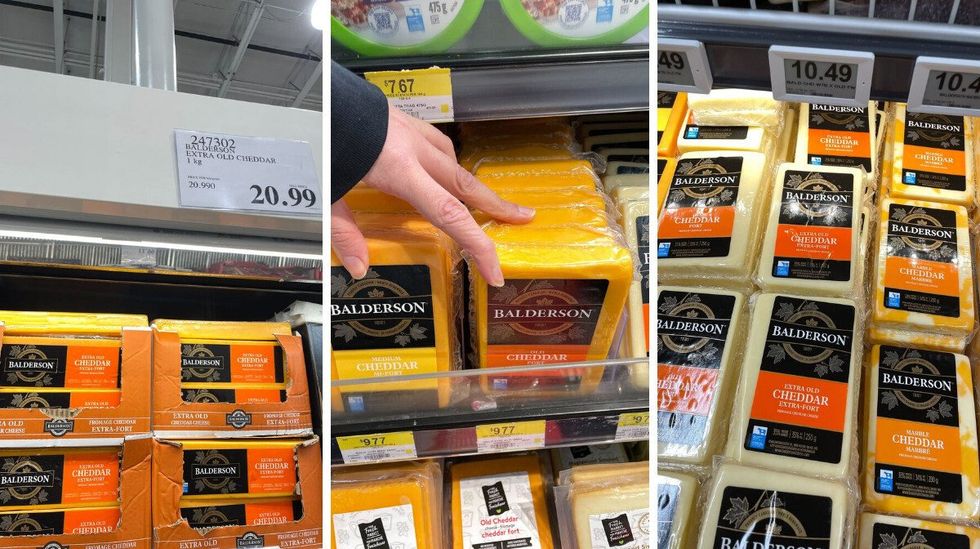 balderson cheese at costco, walmart and loblaws