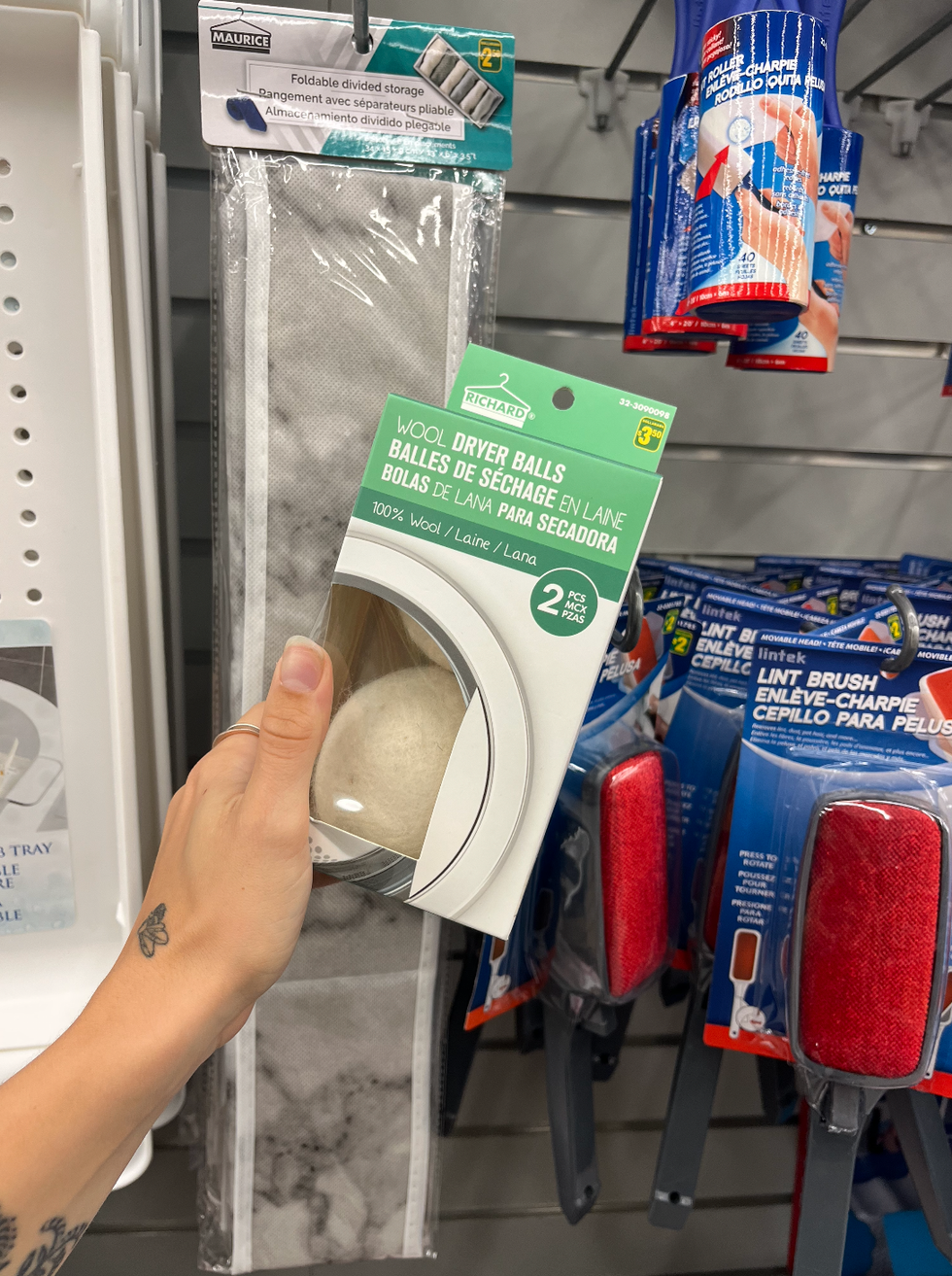 Balles de s\u00e9chage en laine.