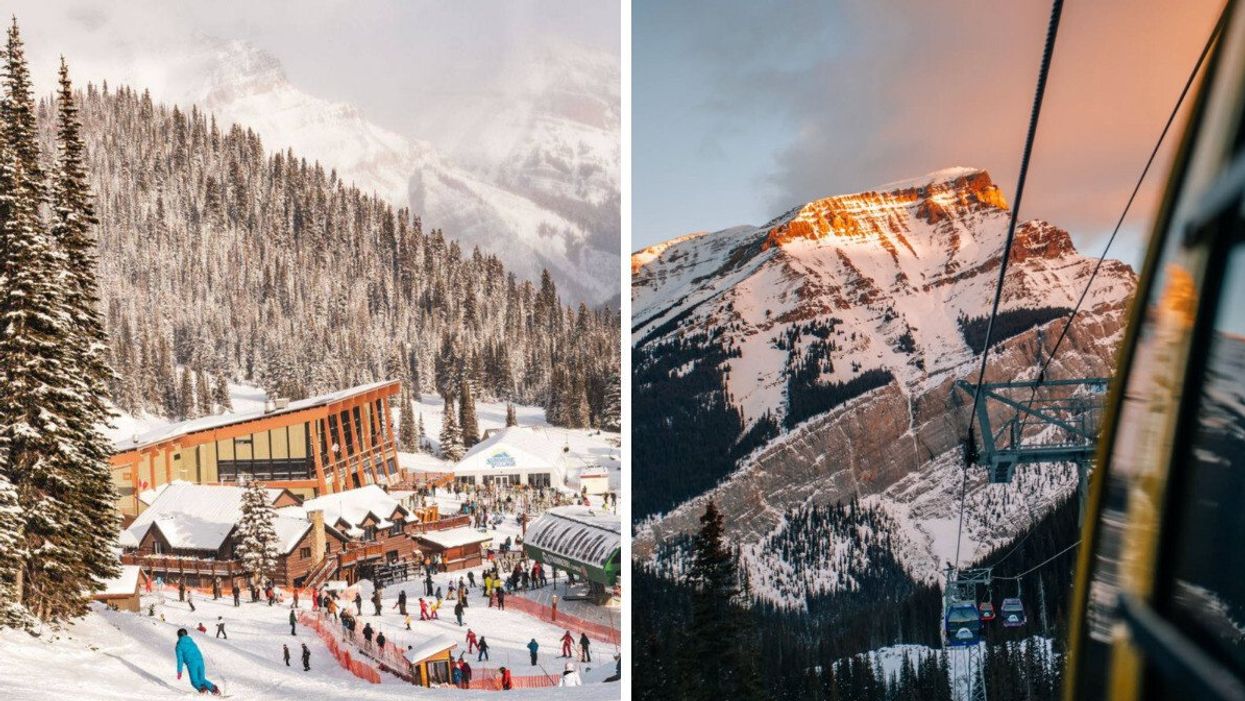 Banff Sunshine Village. A chairlift at Banff Sunshine Village/