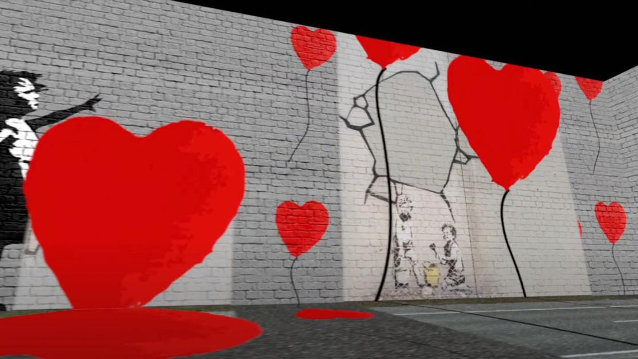 Banksy 360° exhibit.