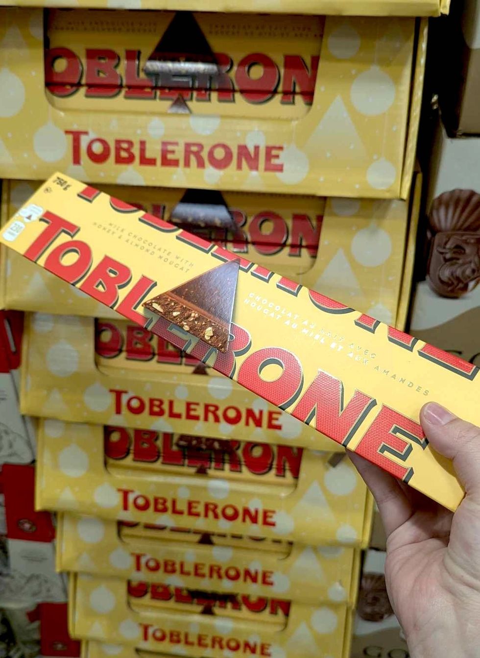 Barre Toblerone chocolat au lait