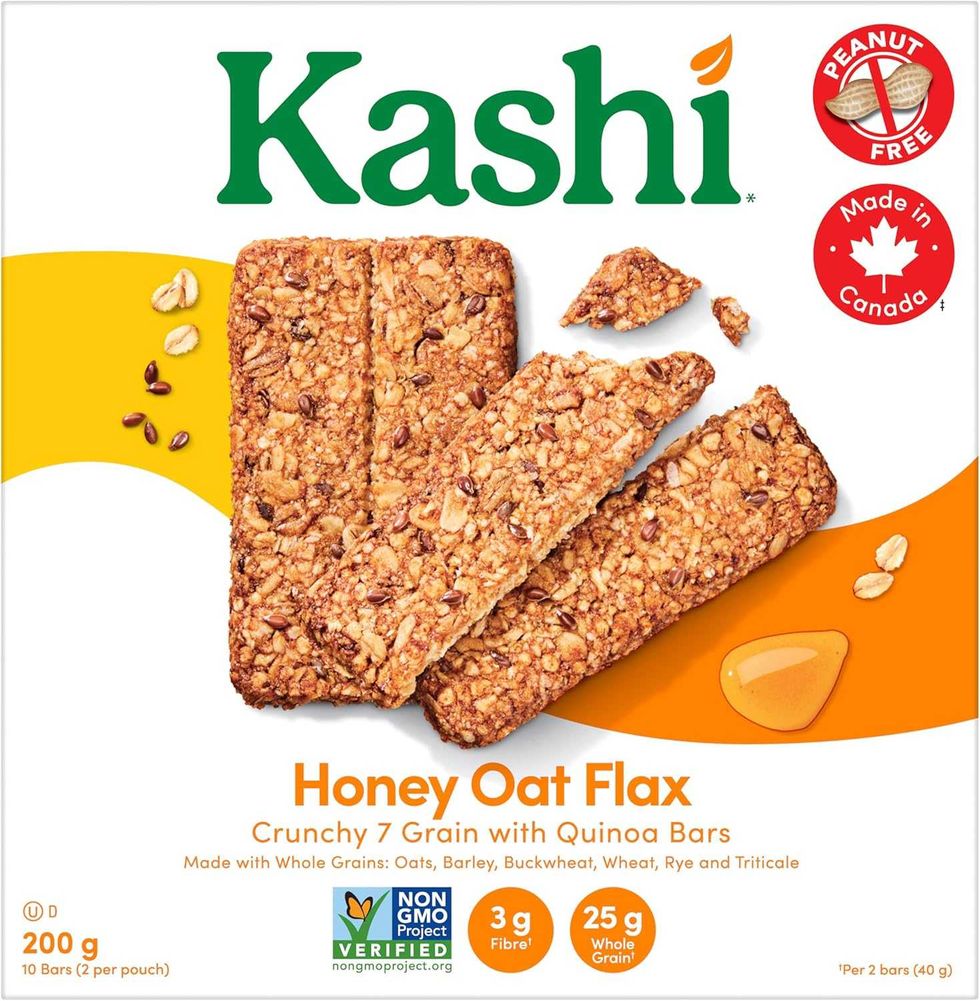 Barres croquantes aux sept c\u00e9r\u00e9ales enti\u00e8res avec quinoa de Kashi vendues sur Amazon.