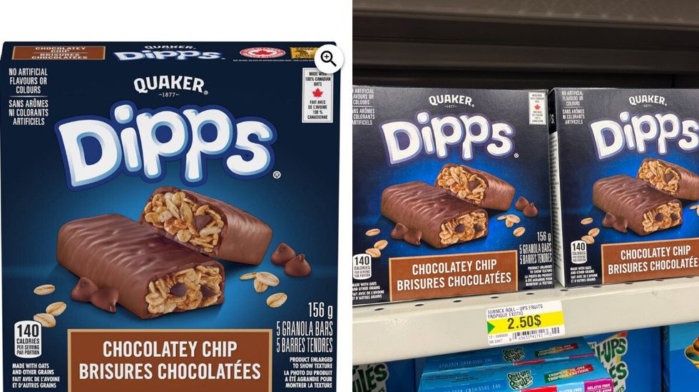 Barres tendres Dipps de Quaker.