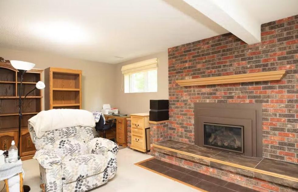 Basement living room.