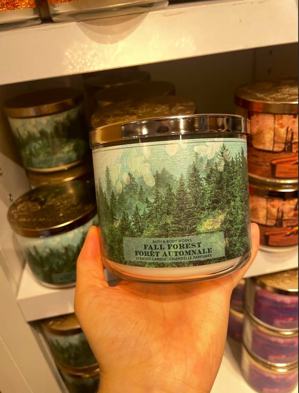 Bath & Body Works candle "Fall Forest."