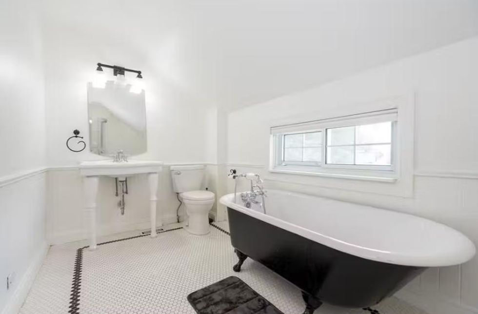 Bathroom in Sarnia, Ontario house.