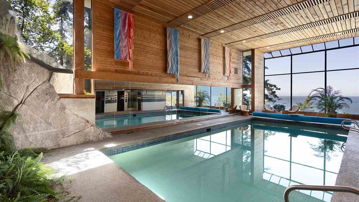 BC Beach Mansion Has An Indoor Pool So Big They Could Use It For The Olympics