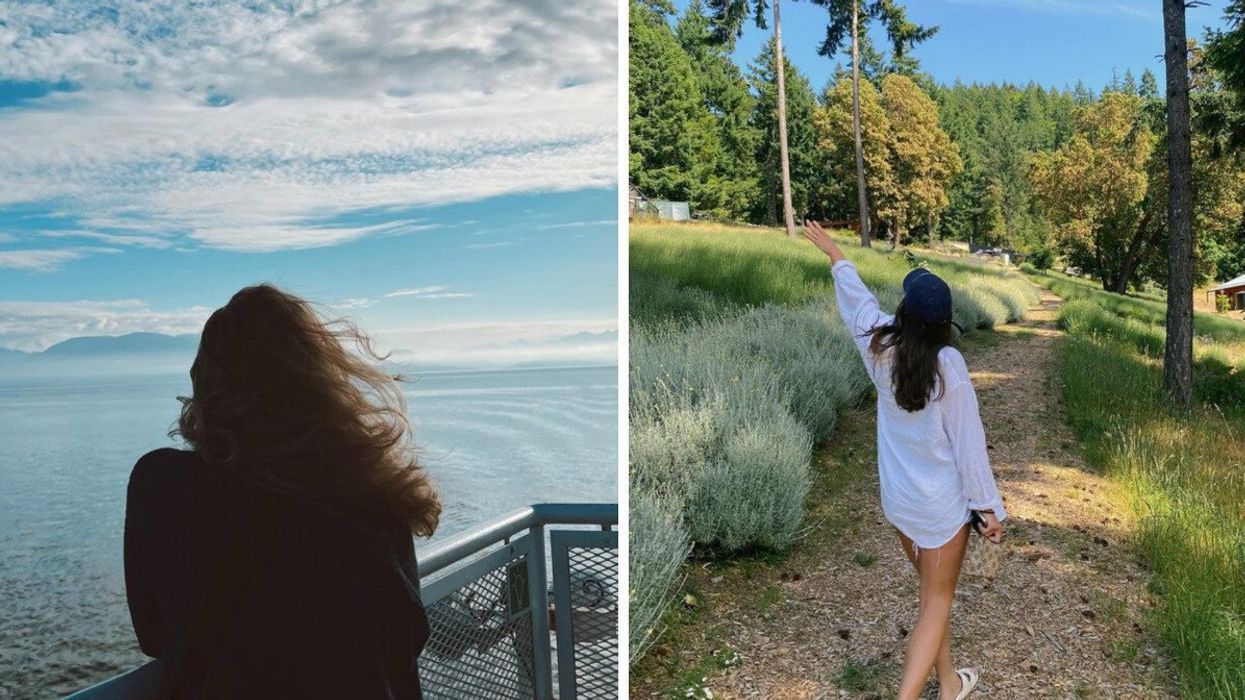 BC destinations. Right: Salt Spring Island.