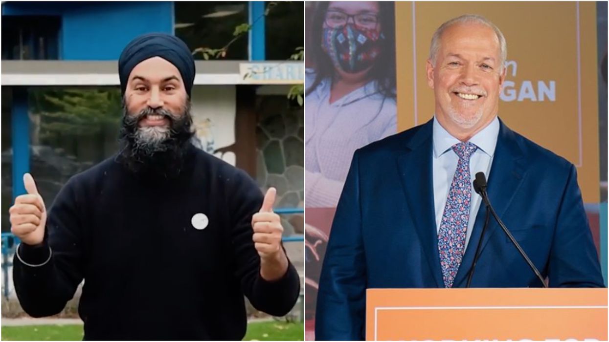 BC Election: The NDP Won A Majority & Jagmeet Singh Shared The Sweetest Pic To Celebrate