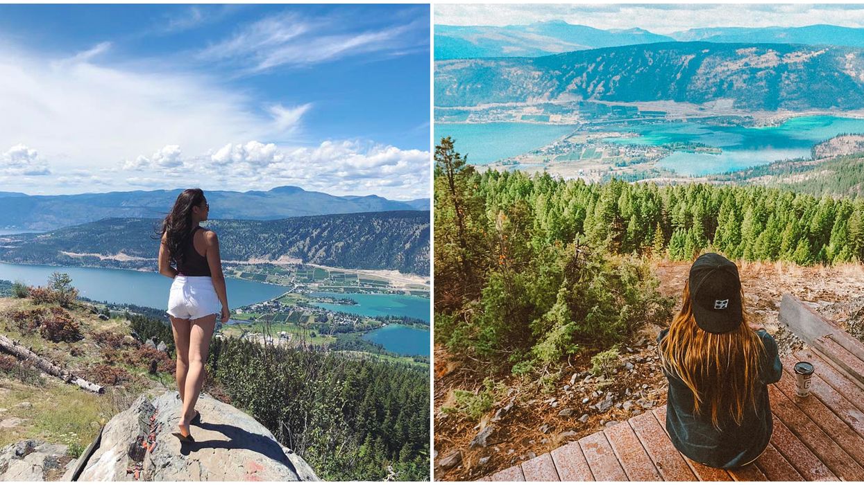 BC Lookout Point Has Secret Blue Lake Views & It's An Easy Summer Road Trip Away