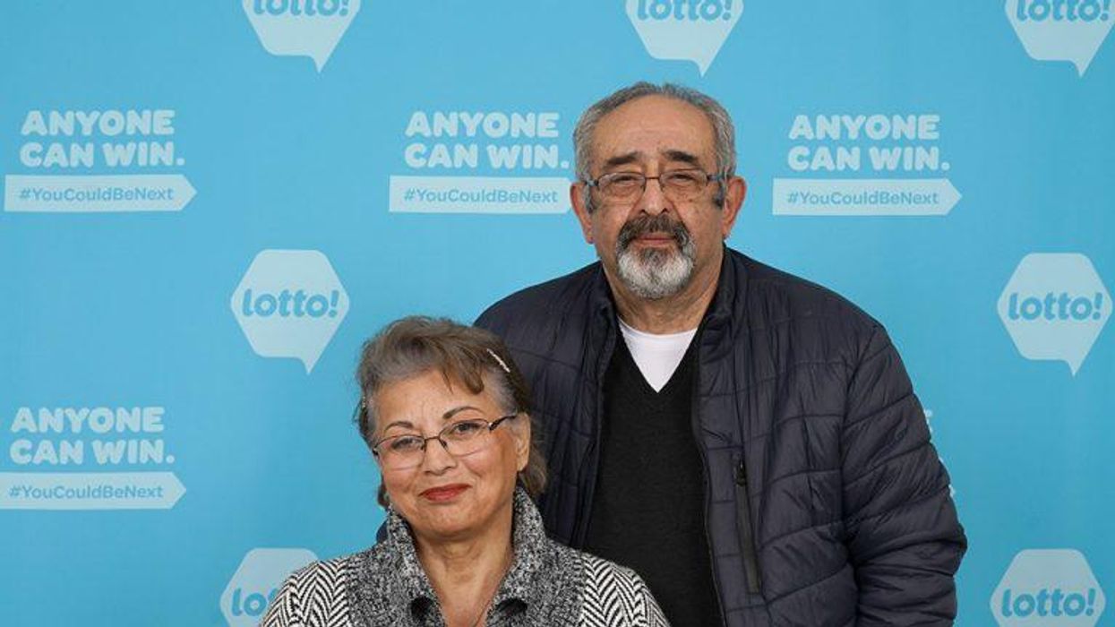 BC lottery winner Abbas Ebadypoor and his wife Soghra Zendehdel.