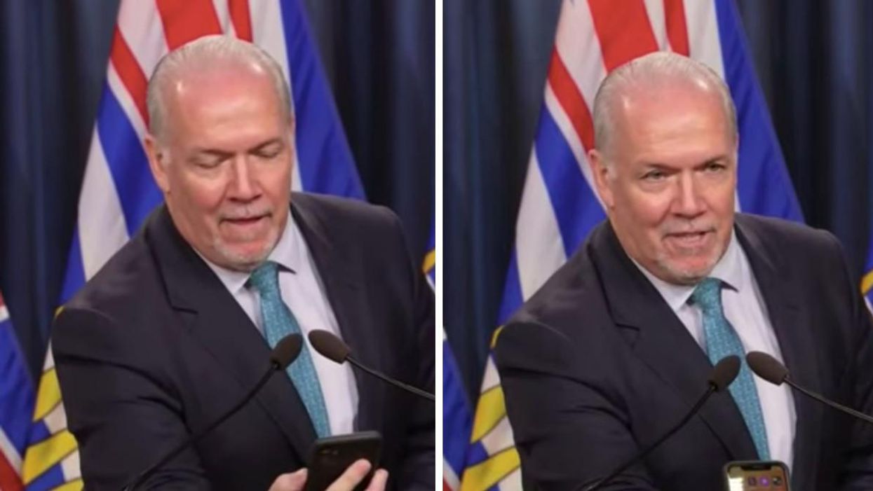 BC's Premier Just Went On A Random Rant About His Phone & It's Just So Awkward (VIDEO)