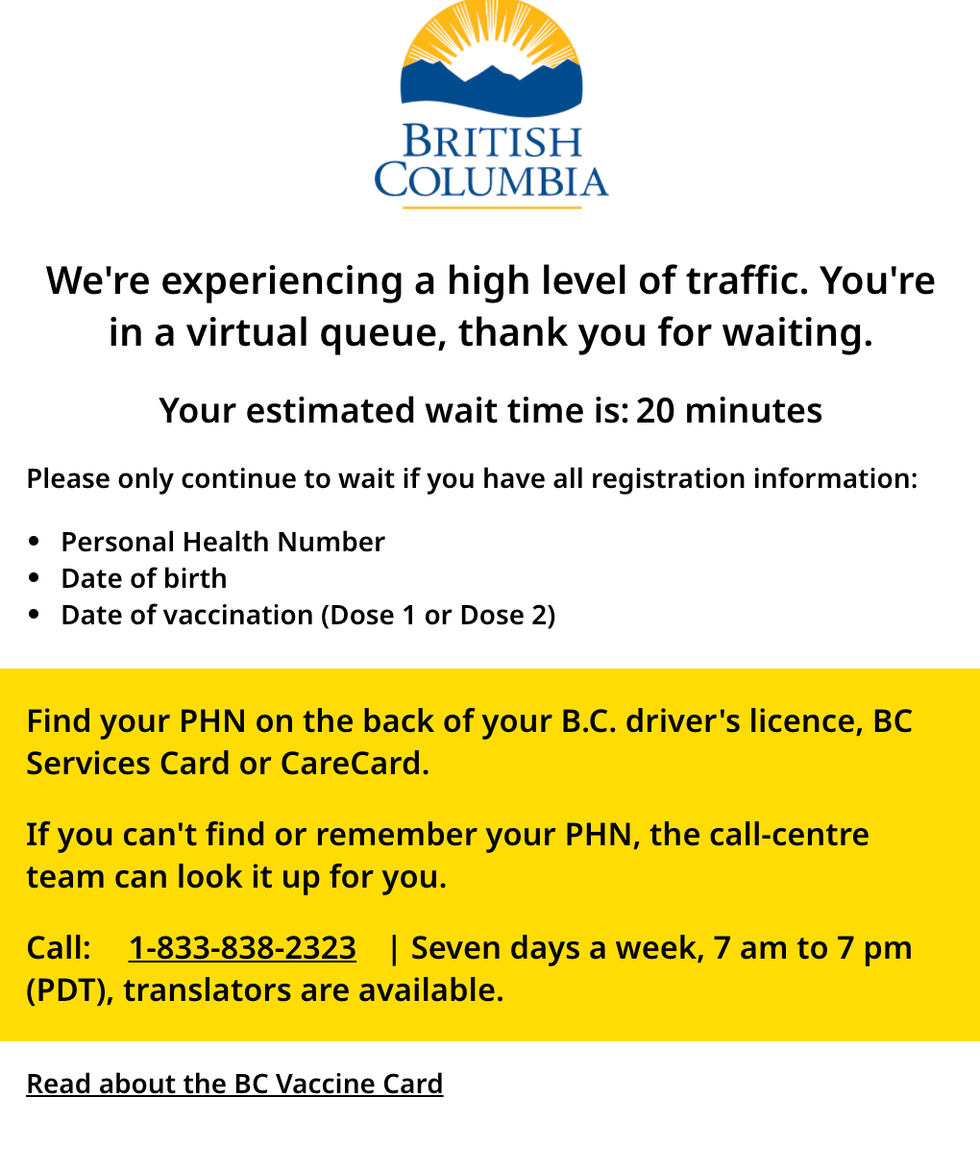 BC's Vaccine Passport Registration Website Just Launched & Here\u2019s How You Can Sign Up