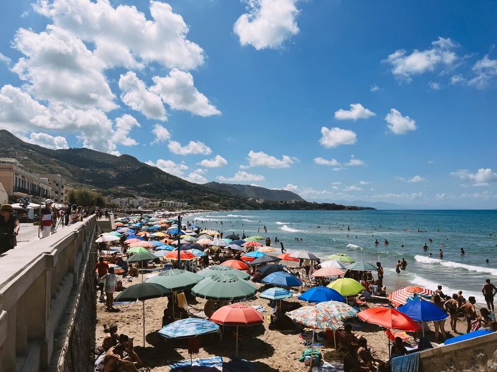 Beach in Cefal\u00f9.