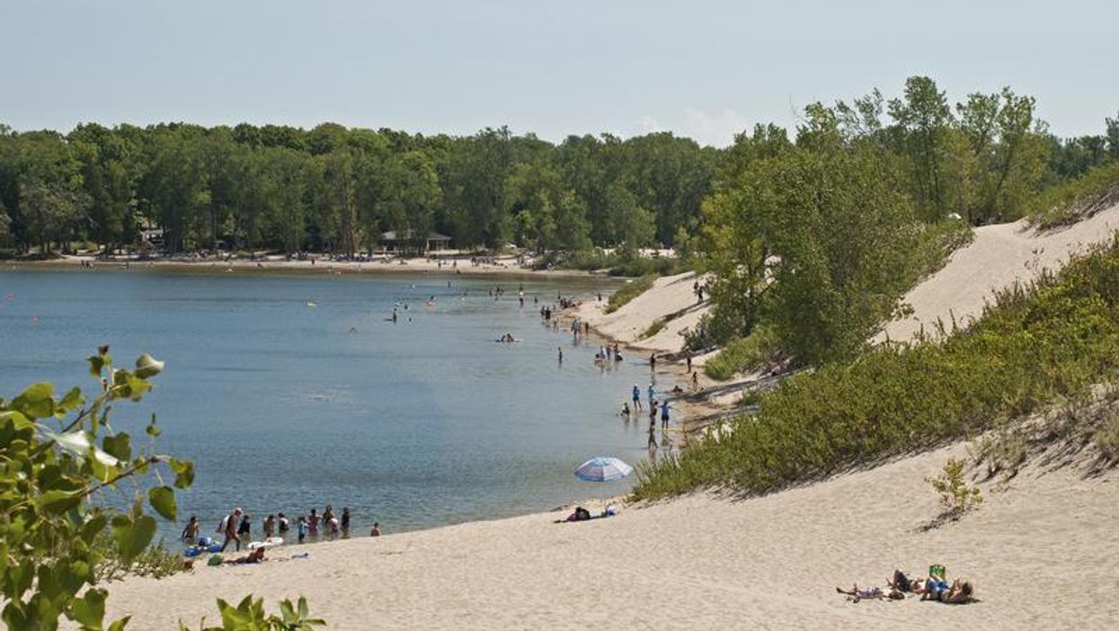 Beach in Prince Edward County.