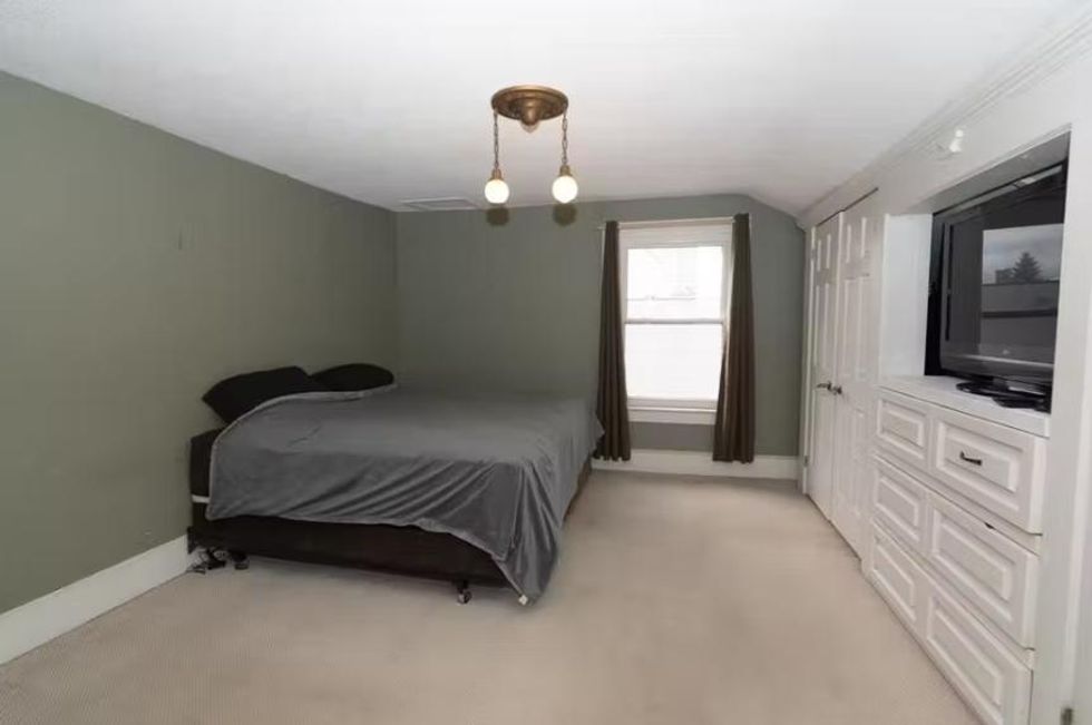 Bedroom in Sarnia, Ontario house.