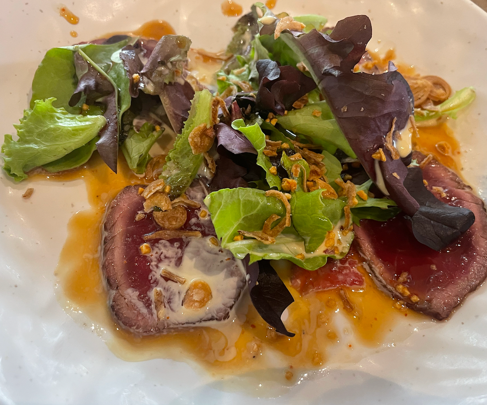 Beef tataki from Kaka Sushi.