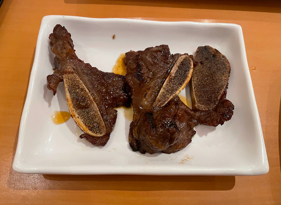 Beef teriyaki ribs from Echo Sushi.