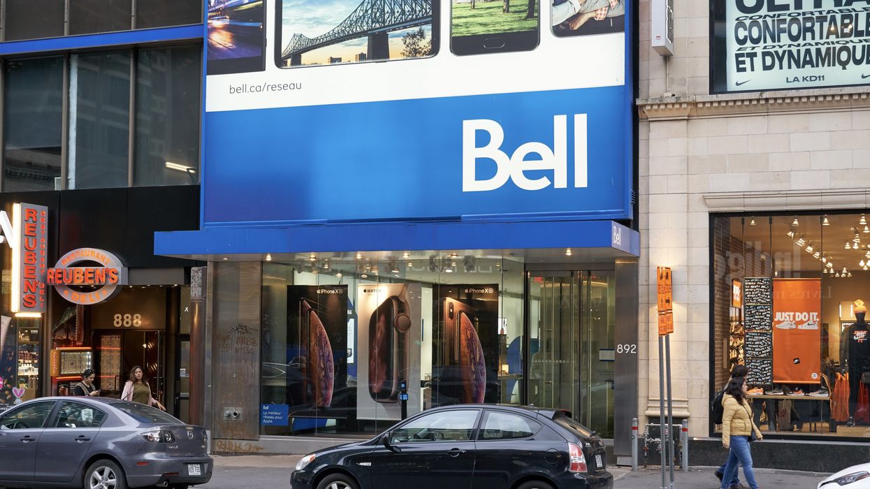Bell shop front in Montreal.