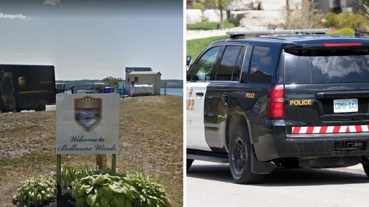 Bellmere Winds Golf Course. Right: An OPP vehicle.