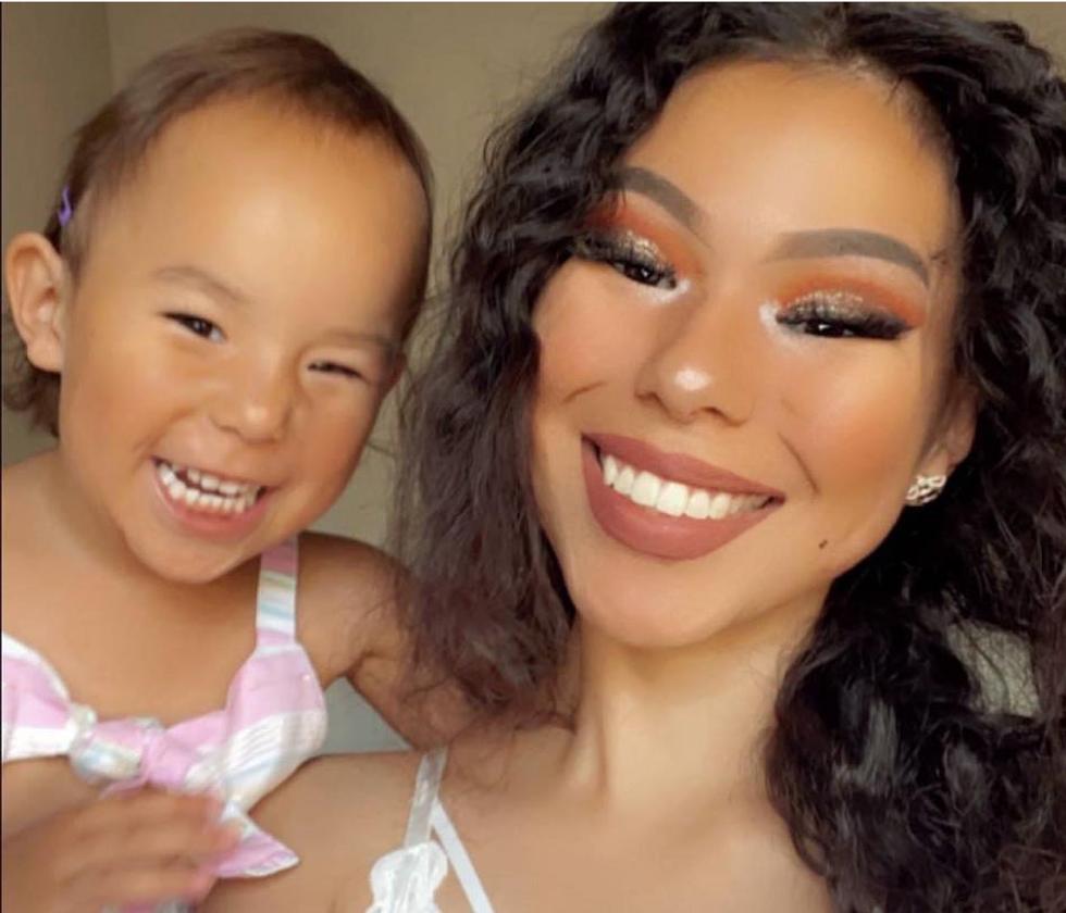 Betty Bruno and her daughter Abyanna.