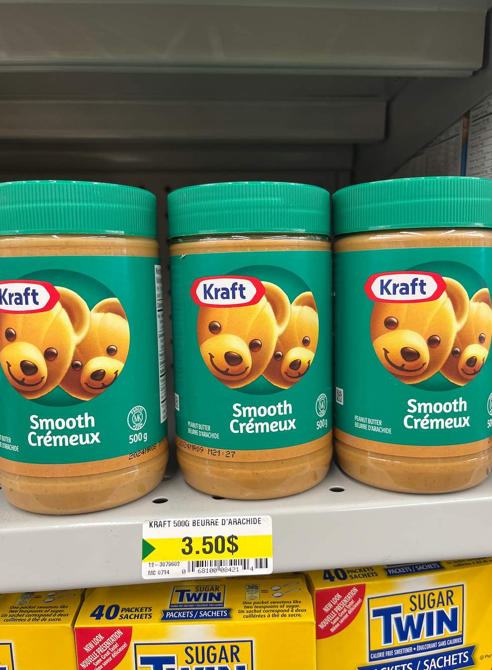 Beurre d\u2019arachide au Dollarama.