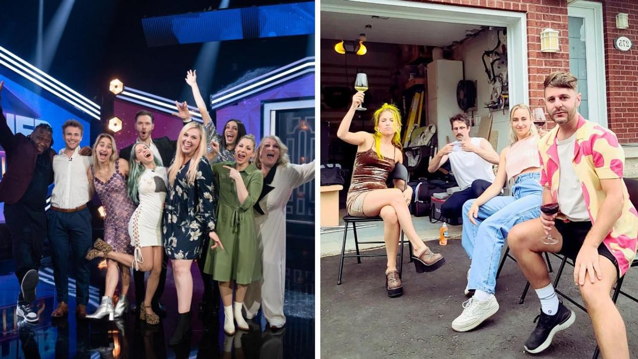 Big Brother Célébrités 2022. Droite : Claudia Bouvette, Éléonore Lagacé et PL Cloutier.