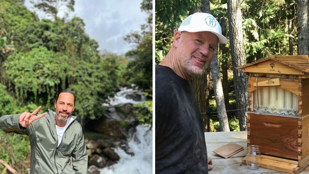 Billionaire Mark Scheinberg. Right: Canadian billionaire Chip Wilson.