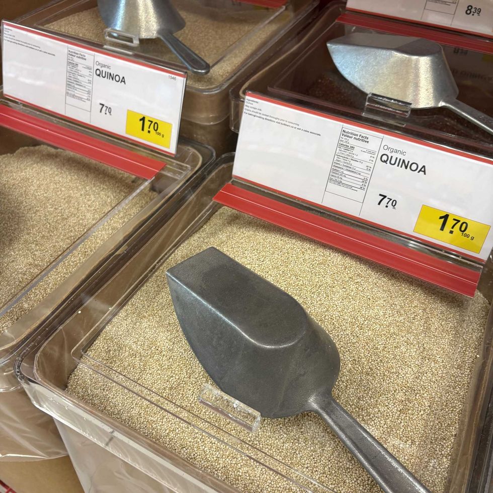 bin of \u200bQuinoa at Bulk Barn