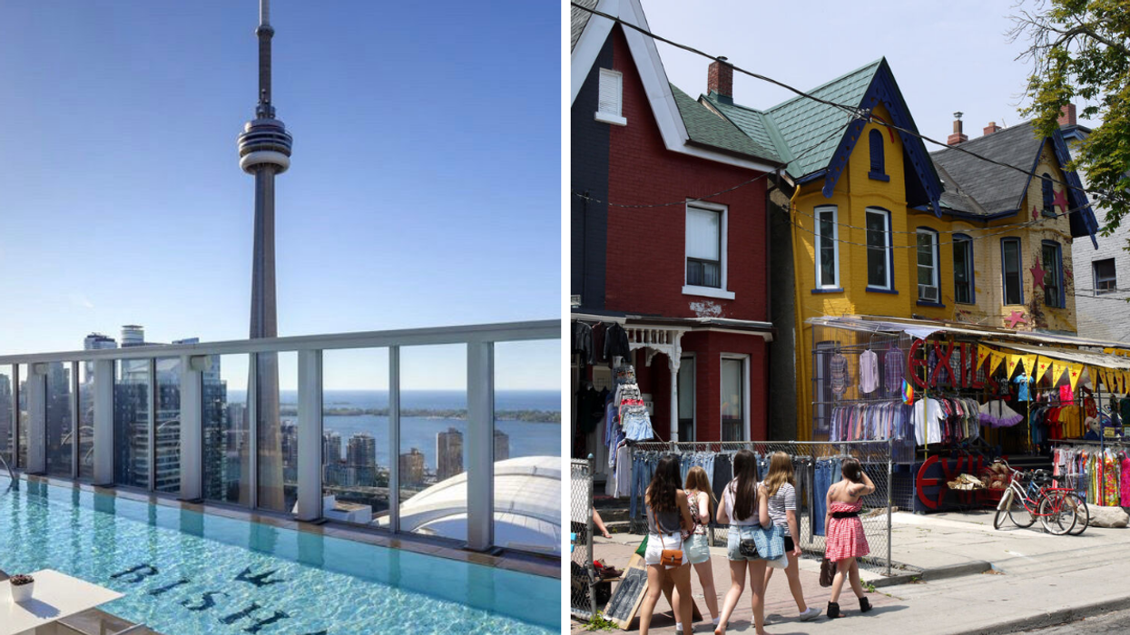 Bisha Hotel. Right: Kensington Market