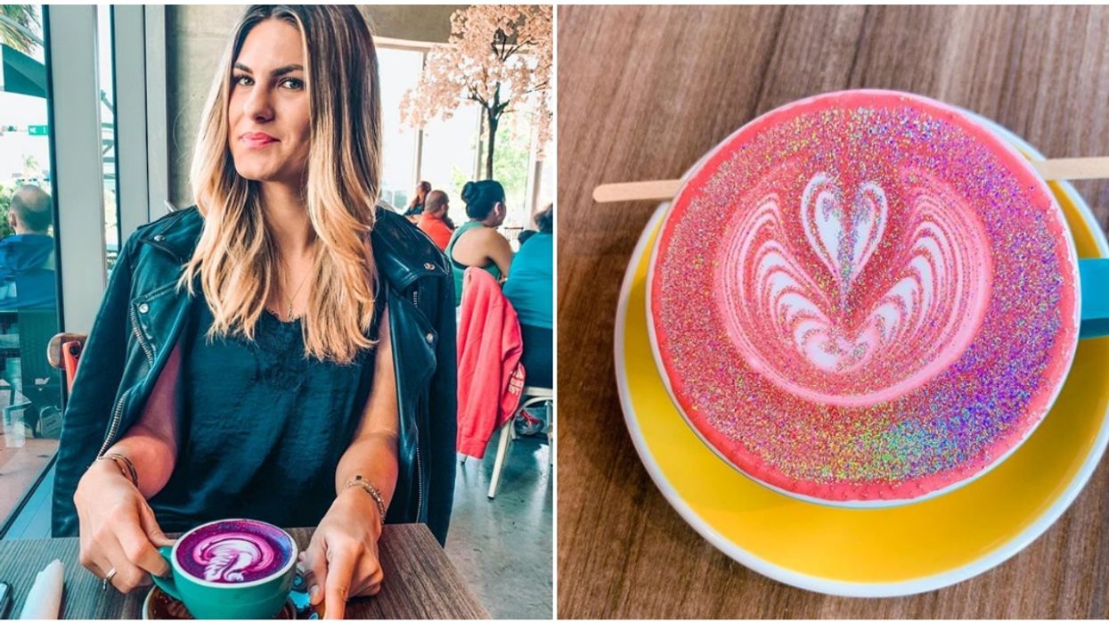 Bistro Cafe In Miami Has A Magical Glitter Latte With All The Unicorn Vibes