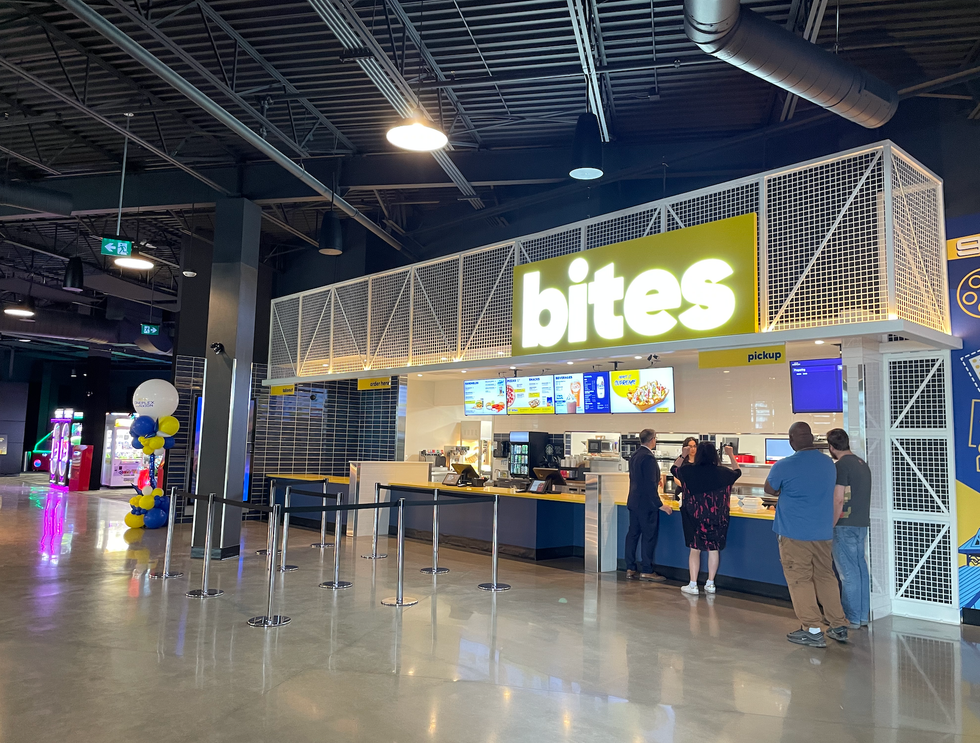 Bites counter at Cineplex Junxion.