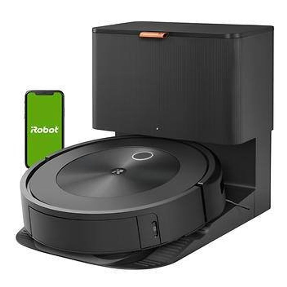 black irobot roomba vacuum
