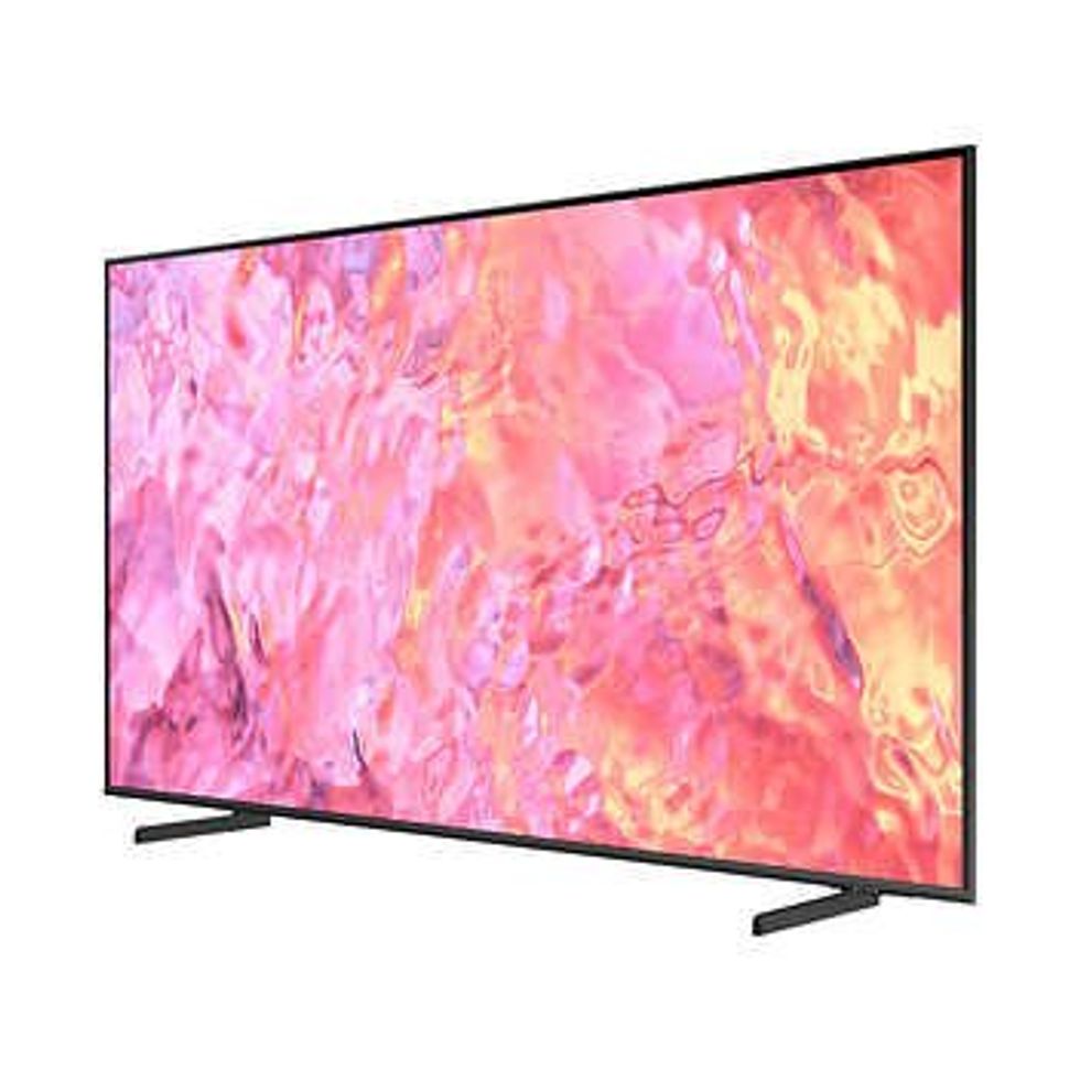 black Samsung 32-inch Class \u2014 Q60C Series \u2014 4K UHD QLED LCD TV