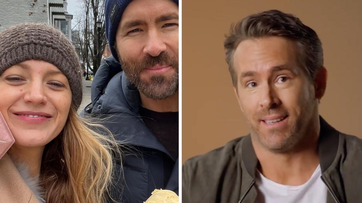 Blake Lively and Ryan Reynolds. Right: Ryan Reynolds.