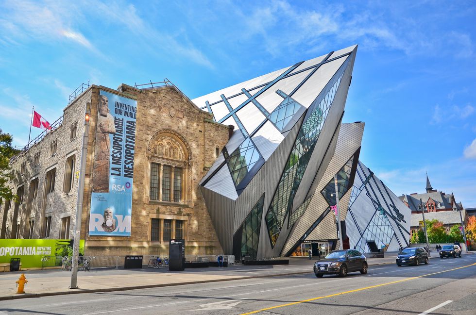 Bloor St view of the ROM.